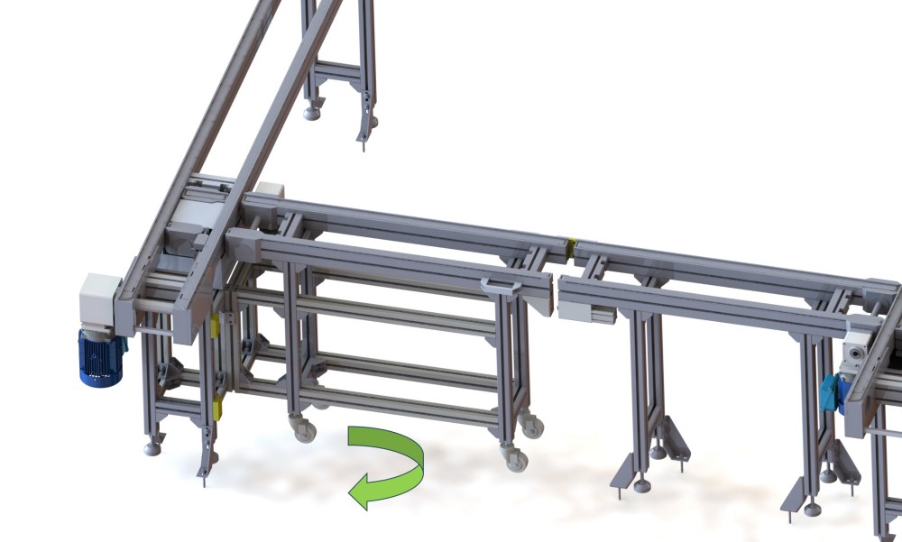 Pull Gate For Pallet Conveyor System Pull Gate For Pallet Conveyor System