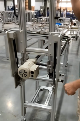 产线闭环输送实用方案：可升降提升式阀门解决车间通行痛点